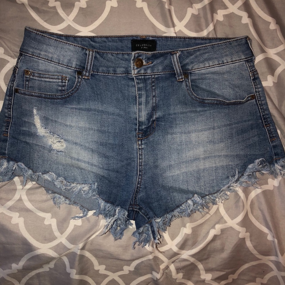 Medium Wash Denim Shorts
